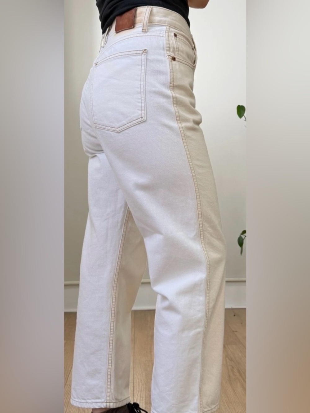 B SIDES bi-color denim pants size 31 NWOT